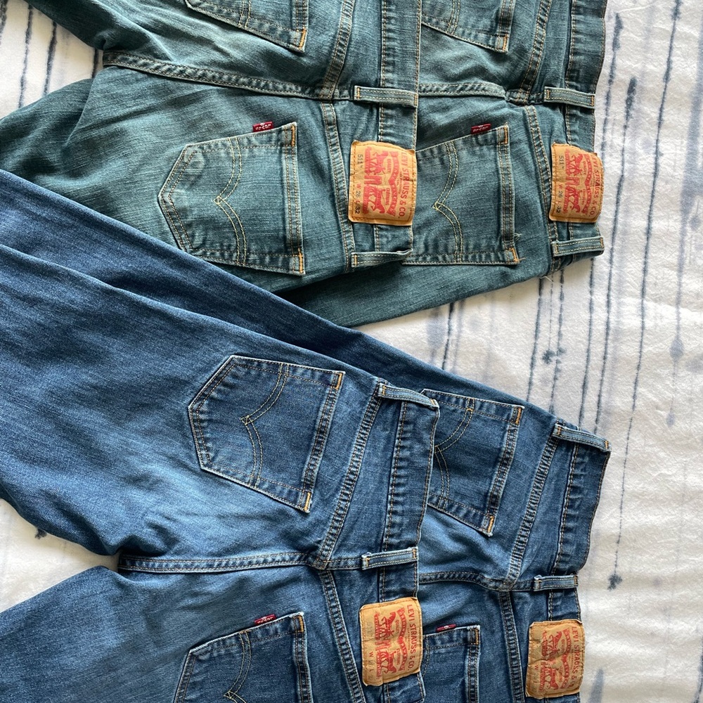 Men's Levi's® 511™ Slim-Fit Stretch Jeans 26x 34 four pairs as a bulk